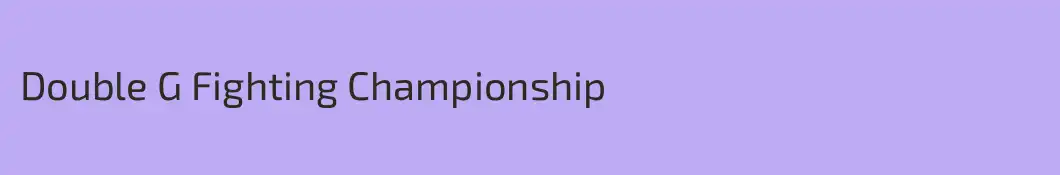Double G Fighting Championship